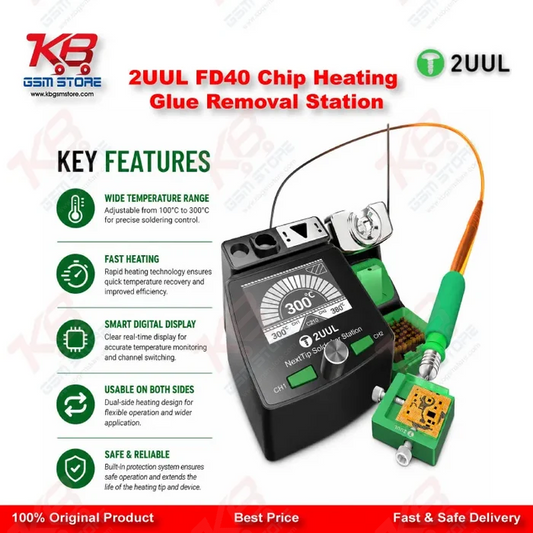 2UUL FD40 Chip Heating Glue Removal Station – Mobile Repair Preheater