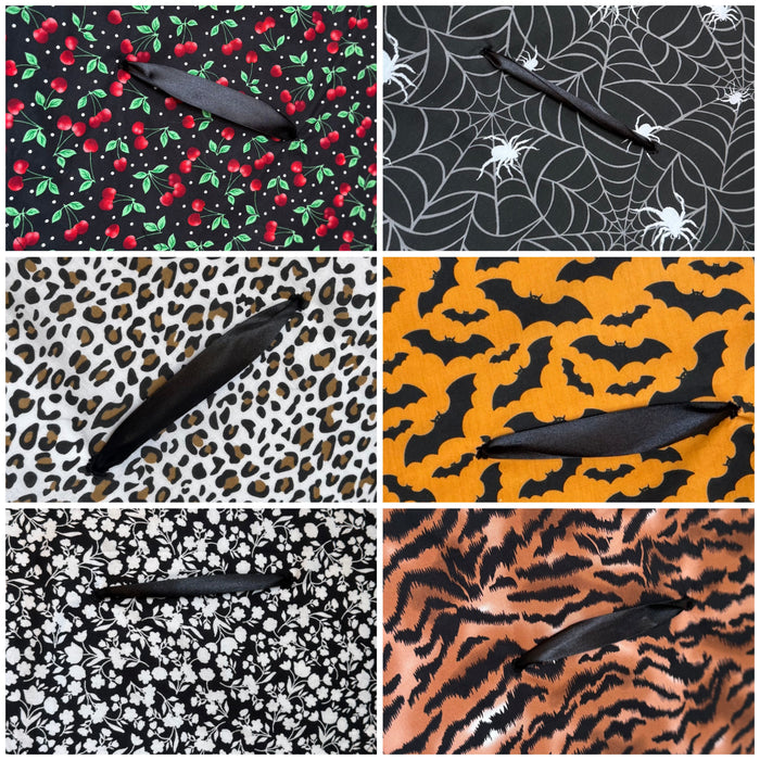 30% Off SALE ITEM: Last Few Patterned Sun Hats With Pom Pom Trim (choice of backing fabrics)