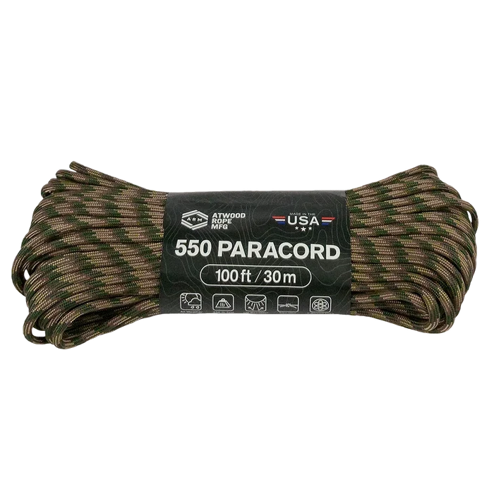 550 Paracord 100ft/30m - Atwood Rope - Rope & Cordage