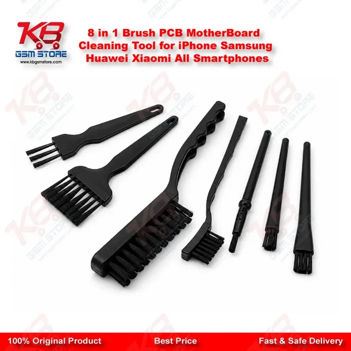 8 in 1 Brush PCB MotherBoard Cleaning Tool for iPhone Samsung Huawei Xiaomi All Smartphones