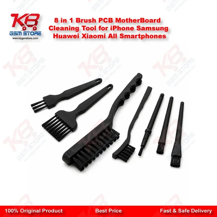 8 in 1 Brush PCB MotherBoard Cleaning Tool for iPhone Samsung Huawei Xiaomi All Smartphones