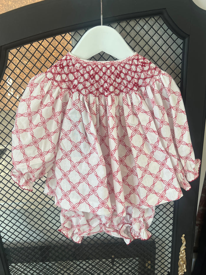 Cranberry Cross Bloomer Set
