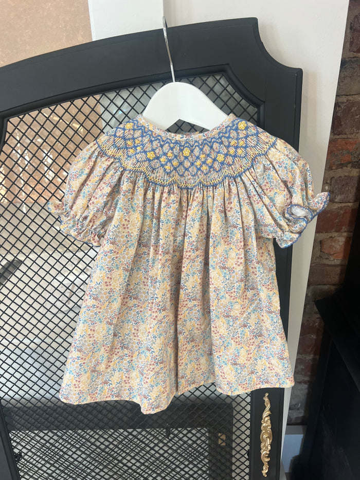 Iris Floral Smocked Dress