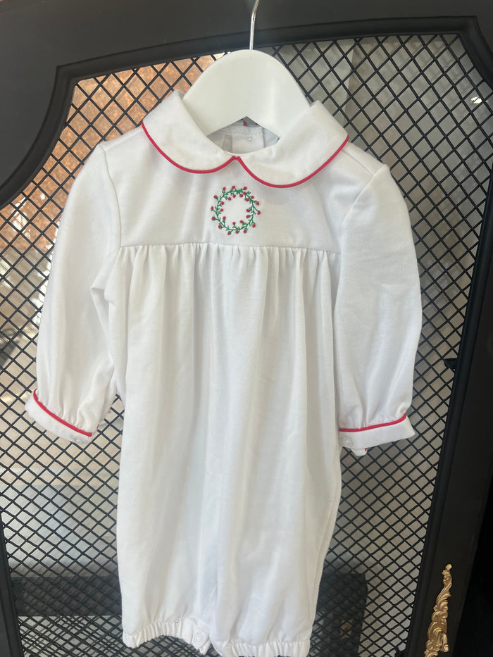 Christmas Wreath LS Romper