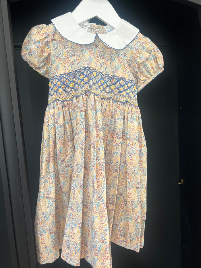 Iris Floral Smocked Waist Dress