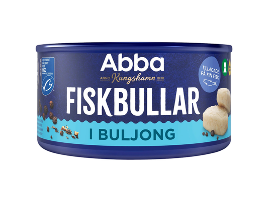 Abba Fiskbullar i Buljong 375g (13.23 oz) – Authentic Swedish Fish Balls in Broth