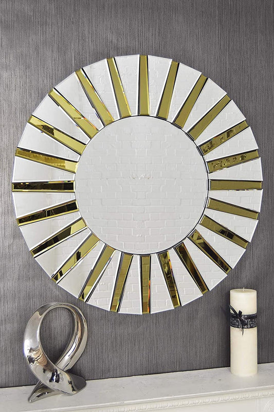 Accent Round Decorative Wall Modern Mirror