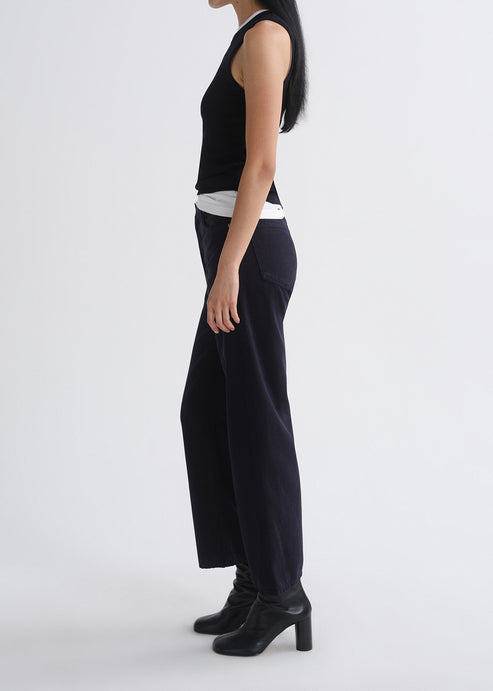 Agolde Ren High Rise Wide Leg Pant in Obscura