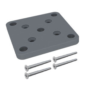 Aluminium base plate set for semi frameless aluminium pool fence posts and 50 x 50mm posts - Image 4