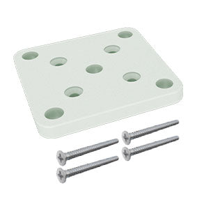 Aluminium base plate set for semi frameless aluminium pool fence posts and 50 x 50mm posts - Image 5