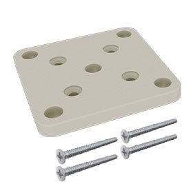 Aluminium base plate set for semi frameless aluminium pool fence posts and 50 x 50mm posts - Image 8