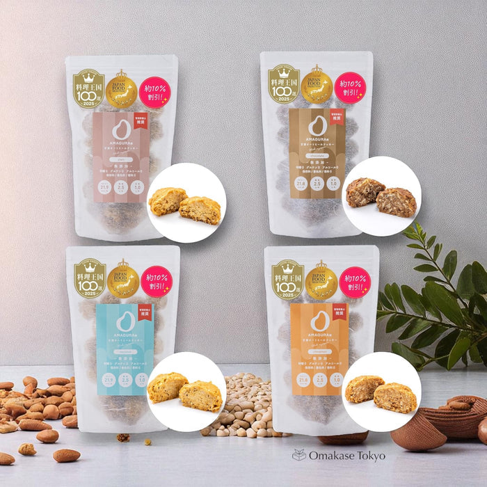 Amagura Whole Amazake Oatmeal Cookies 4 Flavors