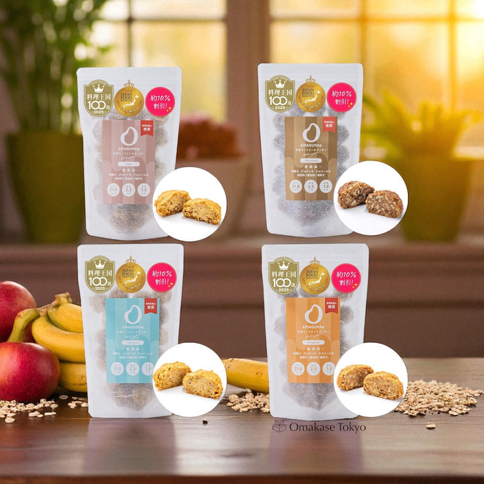 Amagura Whole Amazake Oatmeal Cookies 4 Flavors