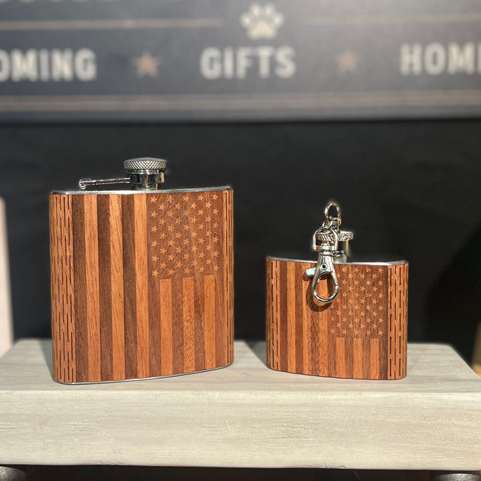 American Flag Flask