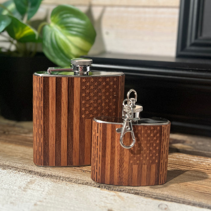 American Flag Flask