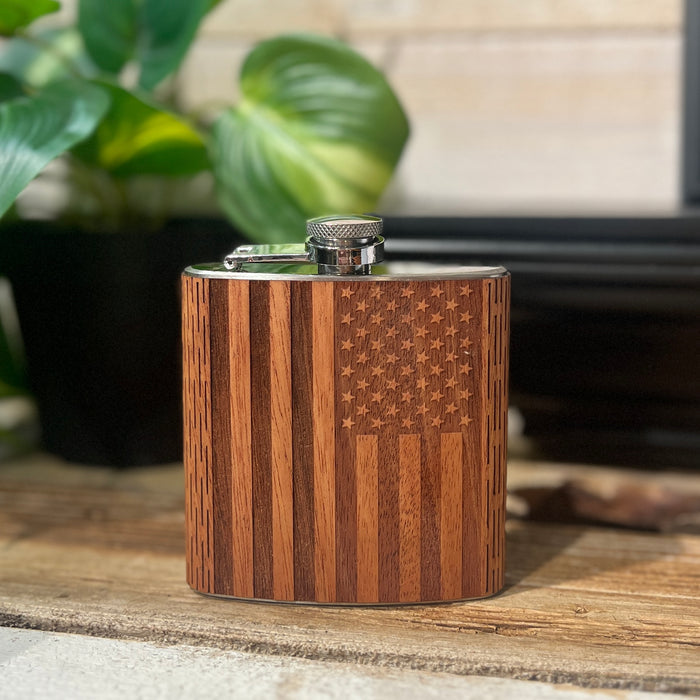 American Flag Flask