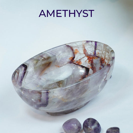 Amethyst Crystal 5 Inch Bowl – Calm, Clarity & Spiritual Connection