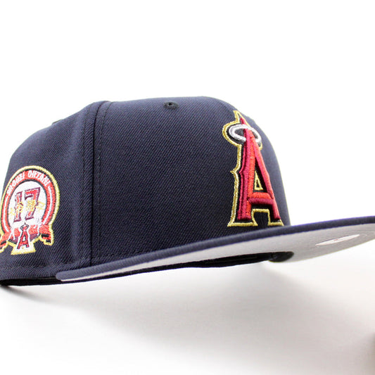Anaheim Angels Shohei Ohtani 17th Patch New Era 59Fifty Fitted Hat (Navy Gray Under Brim)