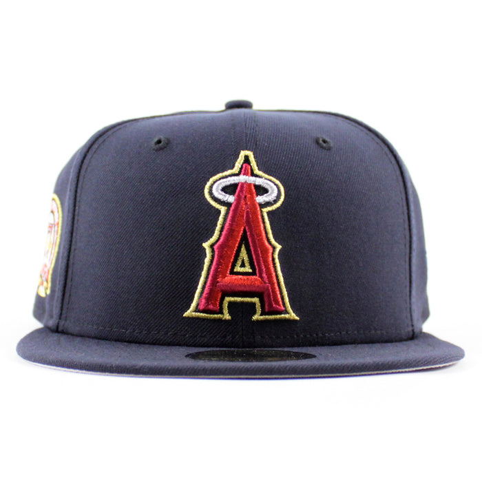 Anaheim Angels Shohei Ohtani 17th Patch New Era 59Fifty Fitted Hat (Navy Gray Under Brim)