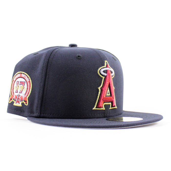 Anaheim Angels Shohei Ohtani 17th Patch New Era 59Fifty Fitted Hat (Navy Gray Under Brim)
