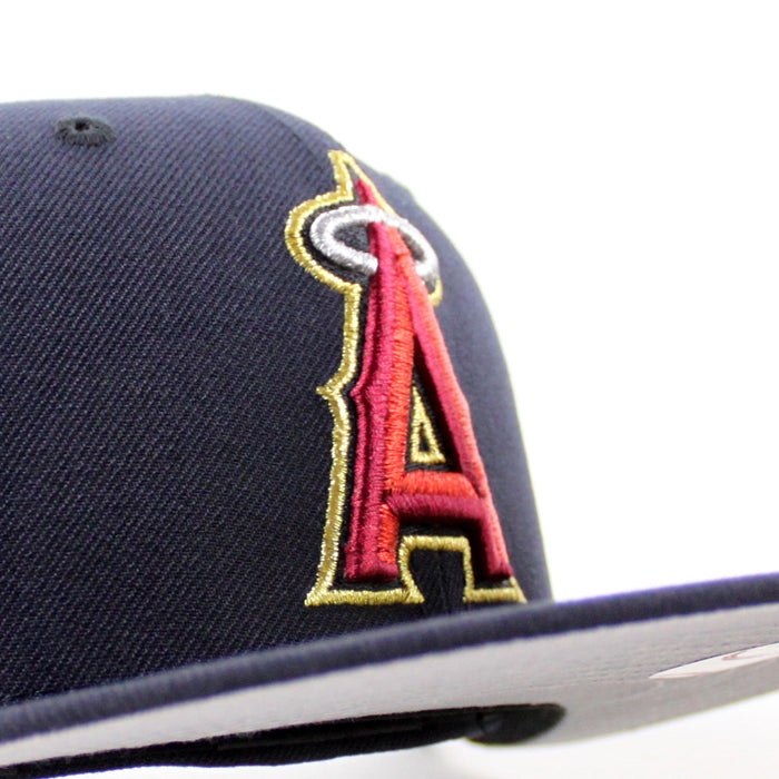 Anaheim Angels Shohei Ohtani 17th Patch New Era 59Fifty Fitted Hat (Navy Gray Under Brim)