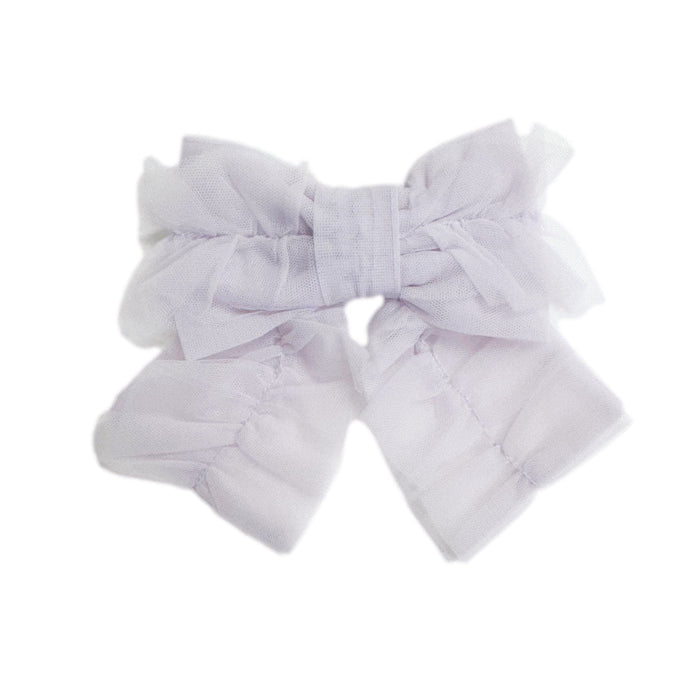 Ariel Ruffle Tulle Hair Bow - Petite Maison Kids