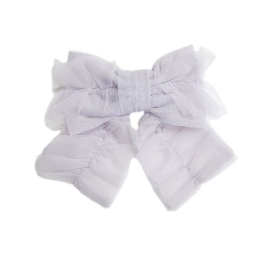 Ariel Ruffle Tulle Hair Bow - Petite Maison Kids