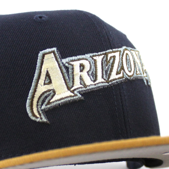 Arizona Diamondbacks 1998 Inaugural season New Era 59Fifty Fitted Hat (Navy Tan Gray Under Brim)