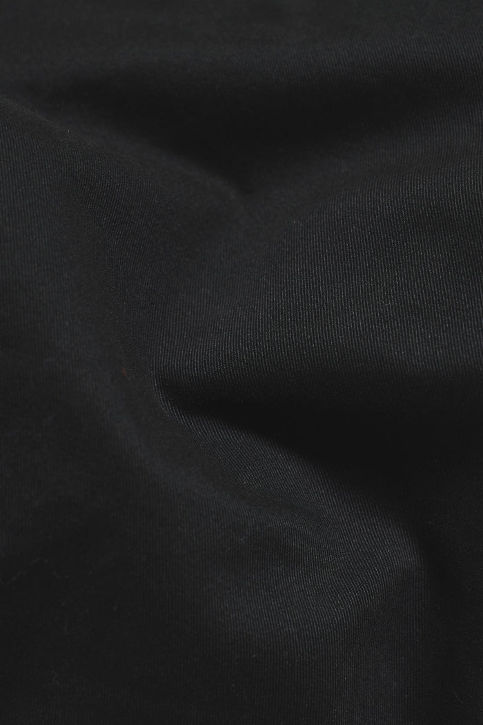 Athletic Fit Cotton Stretch Chino Pants in Black