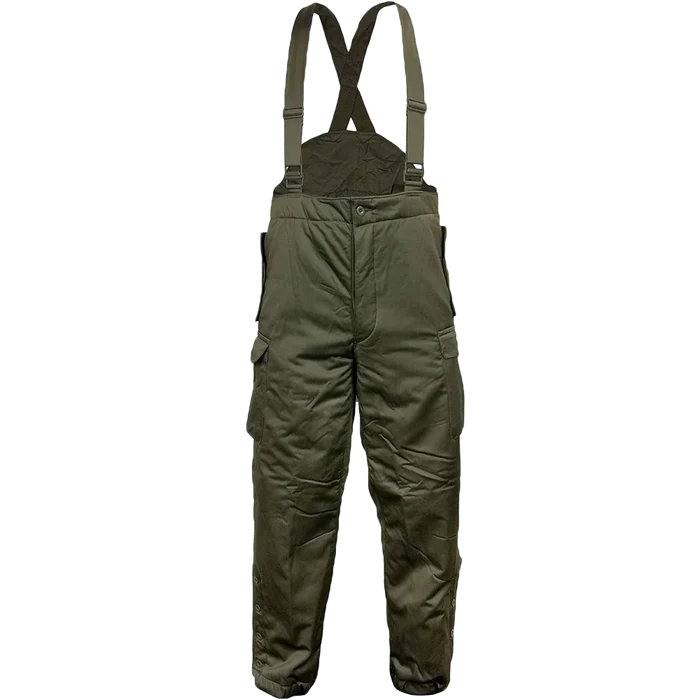 Austrian Lined Trousers with Braces - Austrian Army Surplus - Winter Trousers
