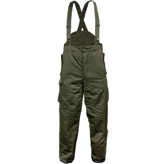 Austrian Lined Trousers with Braces - Austrian Army Surplus - Winter Trousers