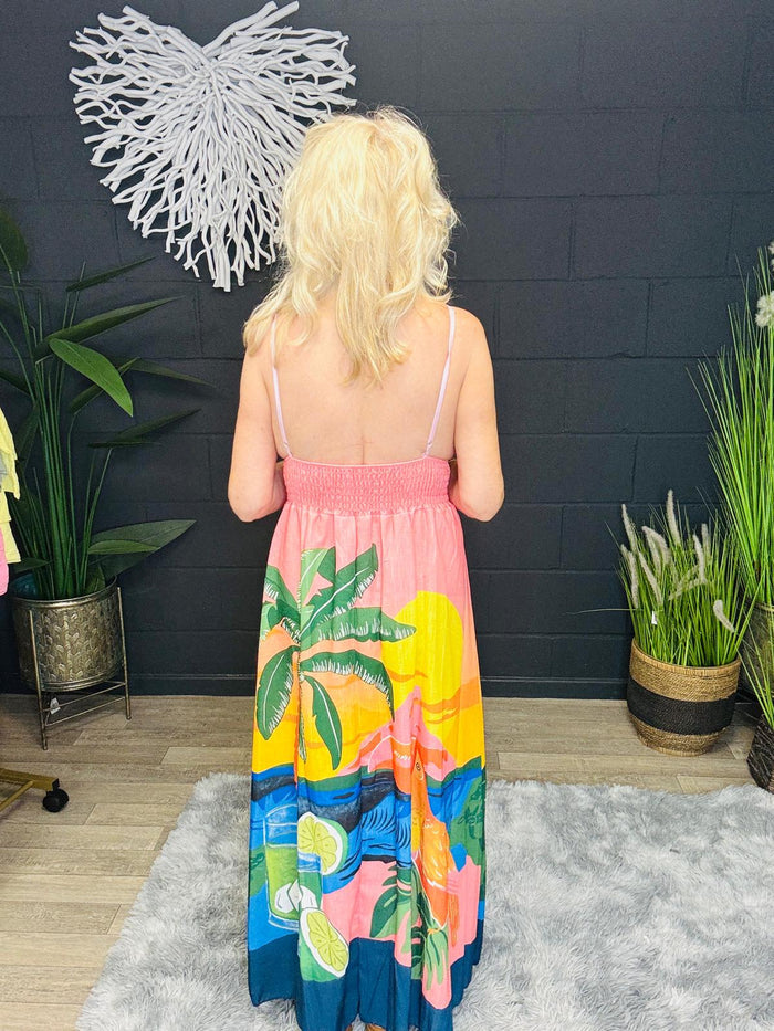 Bahama Maxi Dress Peach
