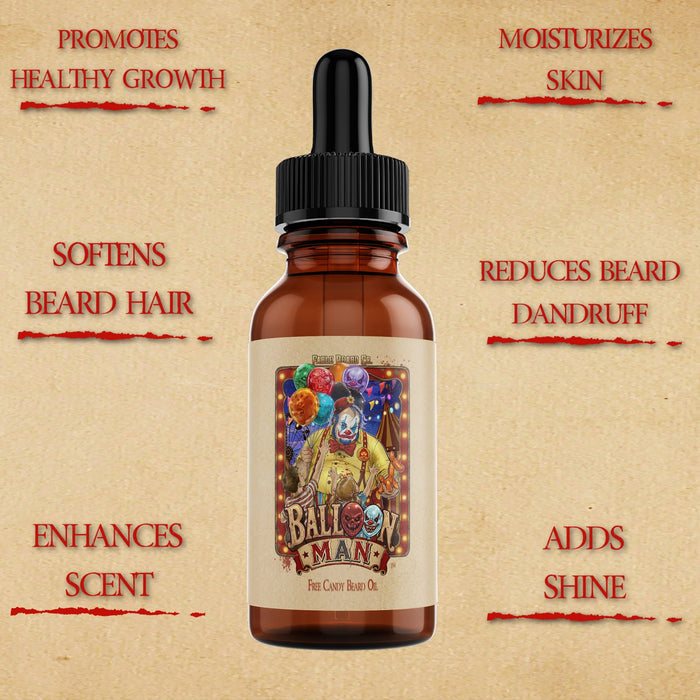 Balloon Man - Beard Oil & Balm Kit - Twisted Carnival Lollipops, Electric Yuzu, Rock Candy Crystals