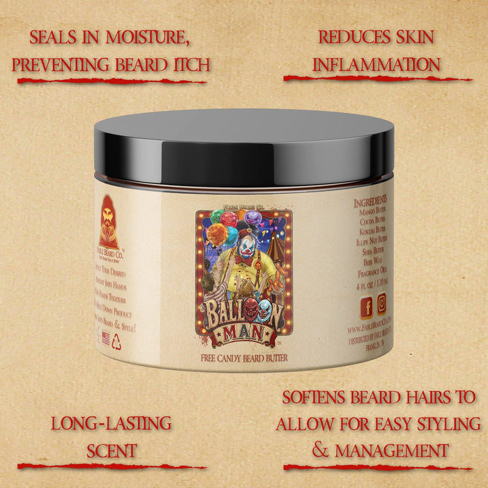 Balloon Man - Beard Oil & Butter Kit - Twisted Carnival Lollipops, Electric Yuzu, Rock Candy Crystals