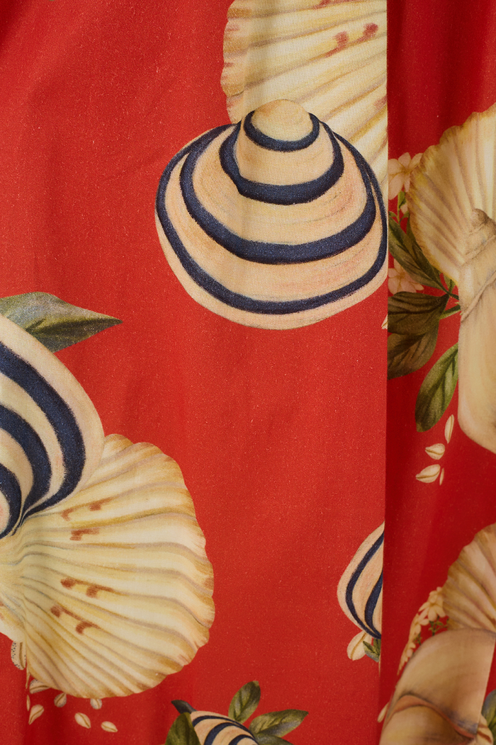 Balloon Skirt In Sea Shell Print_7