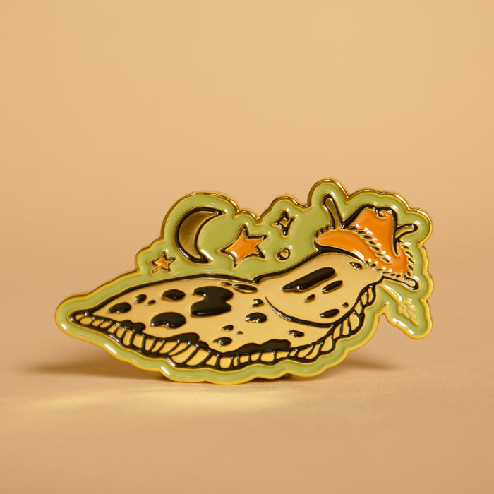 Banana Slug Cowboy Enamel Magnet