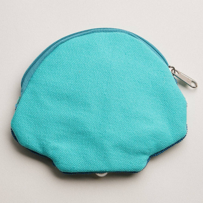 Beaded Coin Purse-Seashell with Pearl Accent