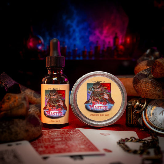 Beard Master - Beard Oil & Balm Kit - Aged Leather, Killer Bee Honey, Cursed Apple Trees
