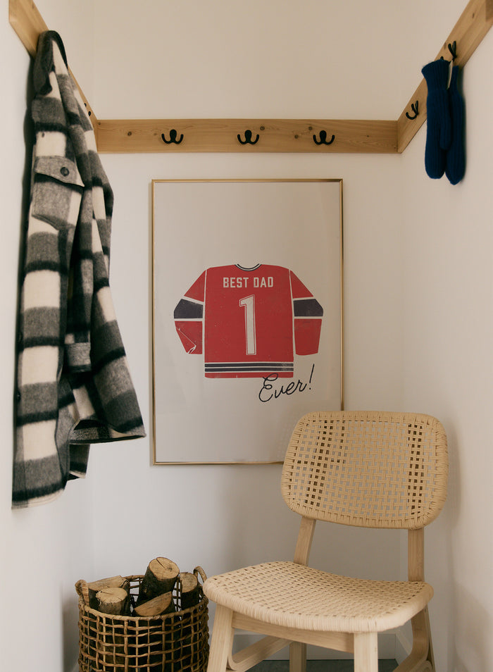 Best Dad Ever (Red and Black), Poster