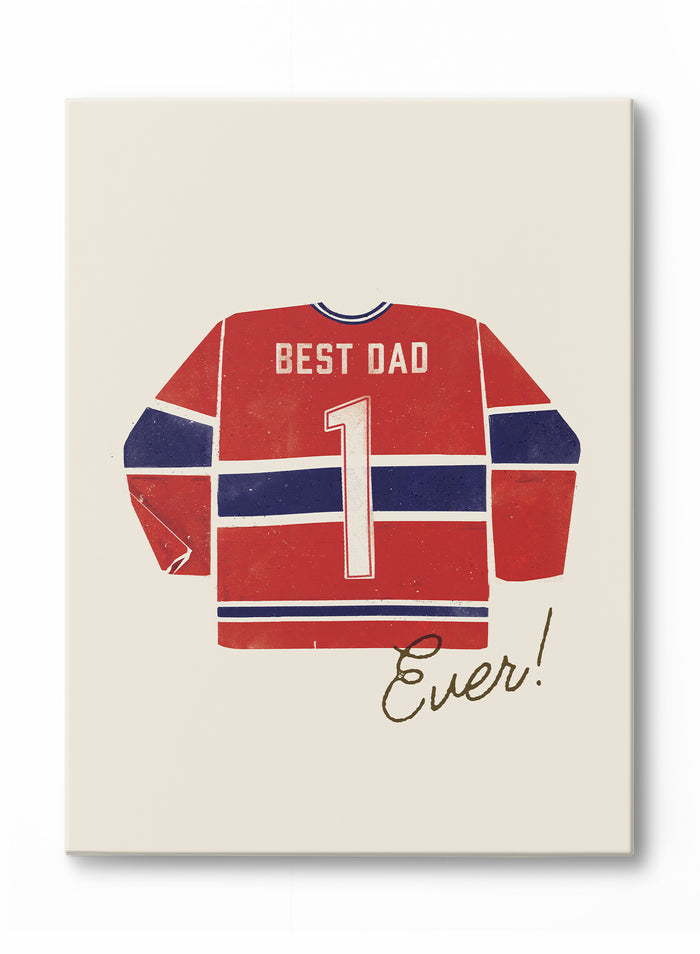 Best Dad Ever (Red and Blue), Poster