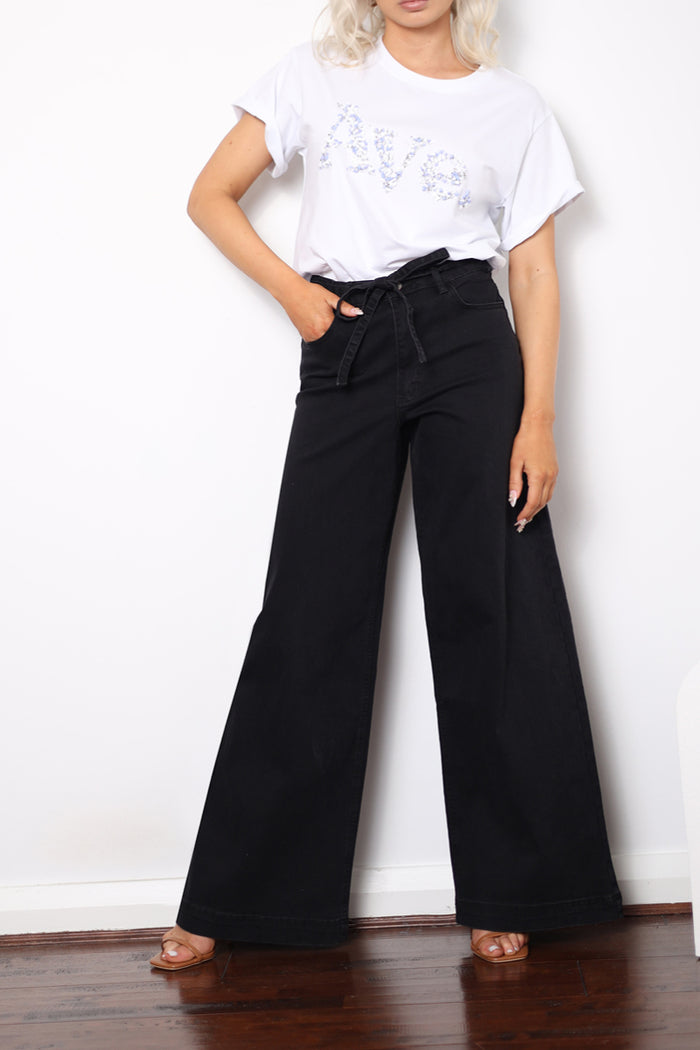 Black Baggy Denim Jeans