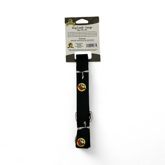 Black Buc-ee's Dog Leash