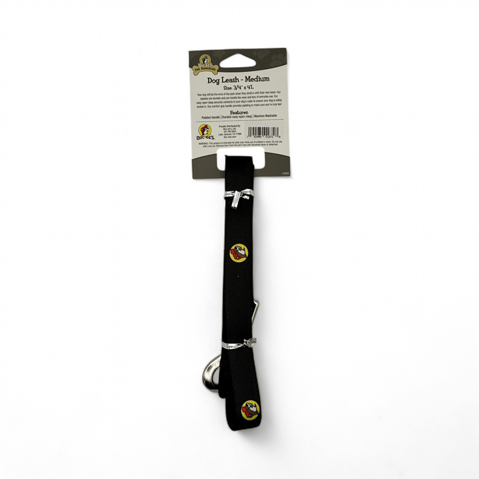 Black Buc-ee's Dog Leash