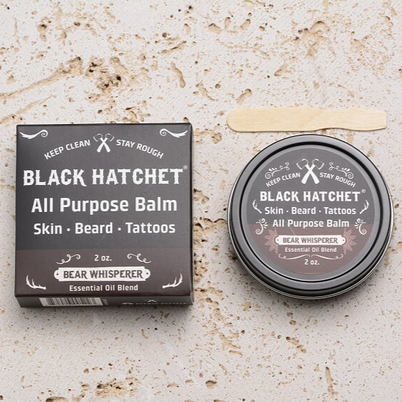 Black Hatchet Beard Balm Bear