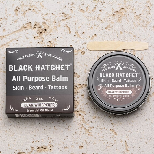 Black Hatchet Beard Balm Bear