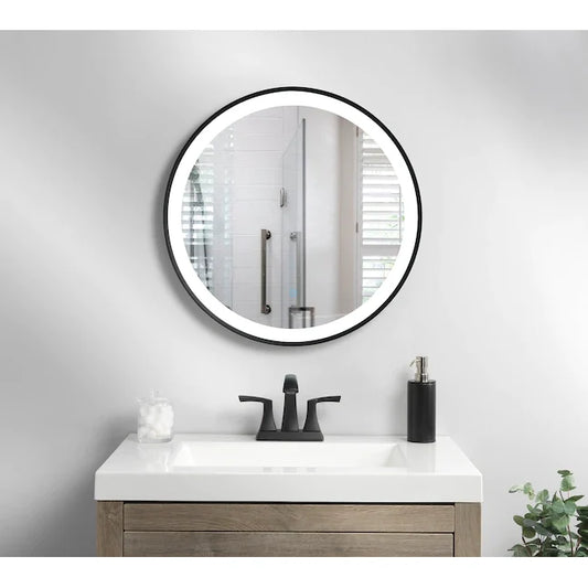 Metal Outer Round Led Mirror