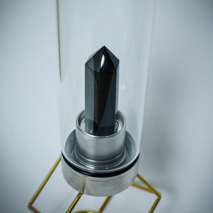 Black Tourmaline Crystal Bottle