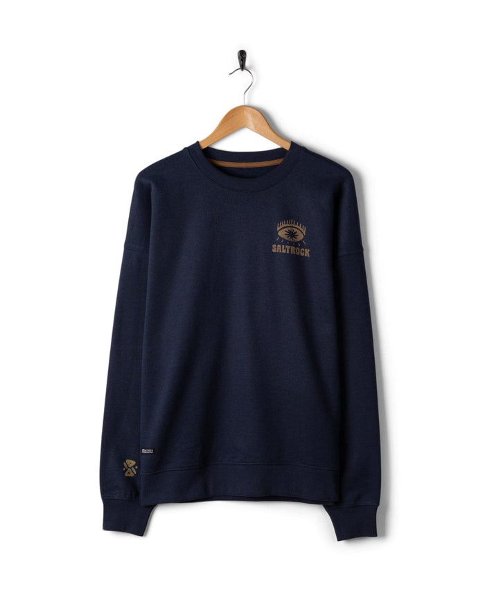 Block Icons Mens Oversized Sweatshirt in Blue