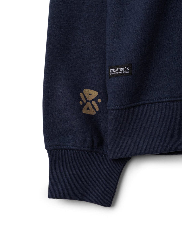 Block Icons Mens Oversized Sweatshirt in Blue