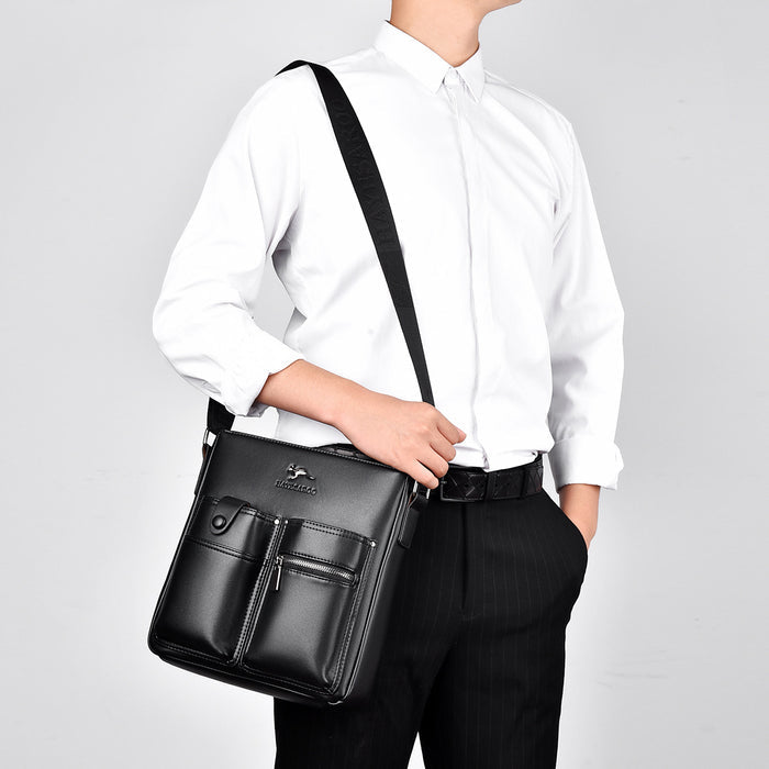 BM052 - Luxury Leather Men's Crossbody Bag